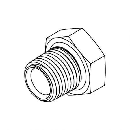 Hydraulic Fitting-Steel08MP-06FP SHORT HEX REDUCER